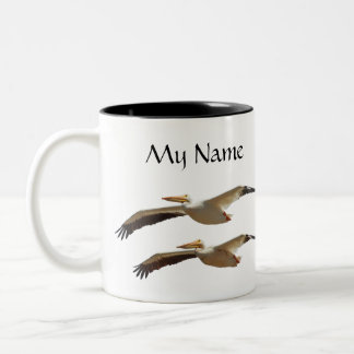 Bicolor Taza del pelícano 3 del vuelo