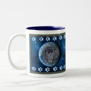 Bicolor Taza del perro de Terranova