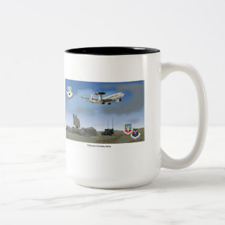 Bicolor Taza del personal de 552 ACW, personalizada