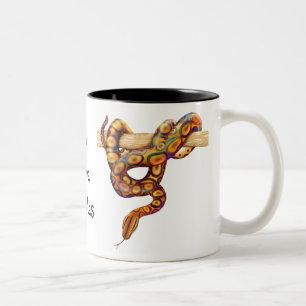 Bicolor Taza del personalizable de la serpiente de la boa