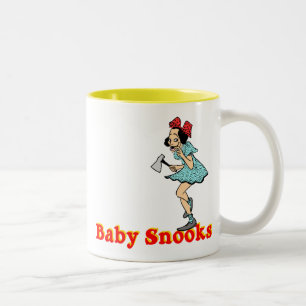 Bicolor Taza del personalizable de los Snooks del bebé