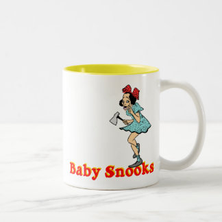 Bicolor Taza del personalizable de los Snooks del bebé