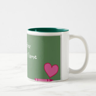 Bicolor Taza del personalizado del profesor #1