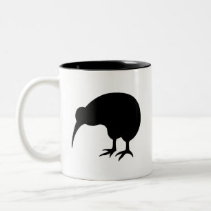 Bicolor Taza del pictograma del "kiwi"