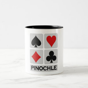 Bicolor Taza del Pinochle - elija el estilo y el color