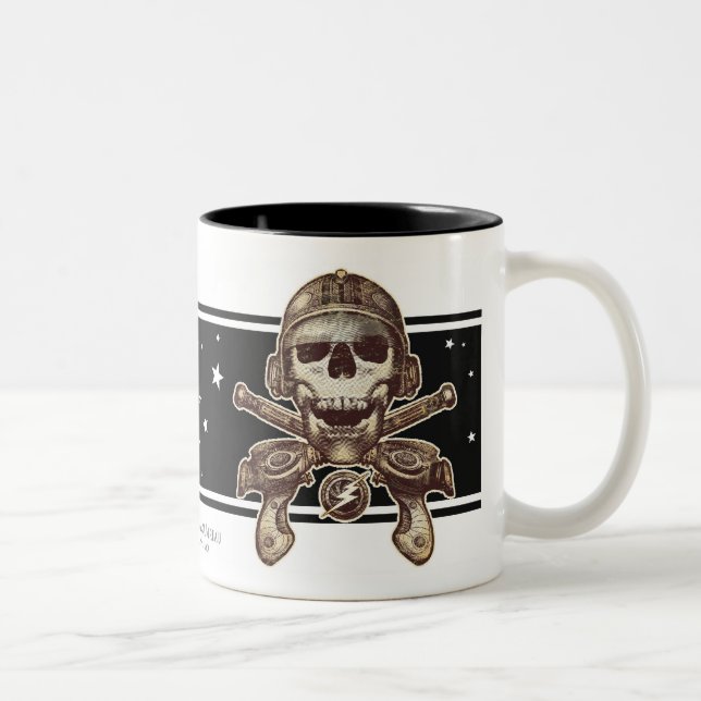 Bicolor Taza del pirata del espacio (Rayguns) (Derecha)