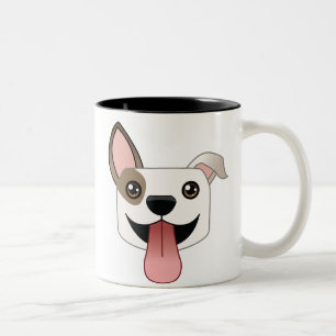 Bicolor Taza del pitbull