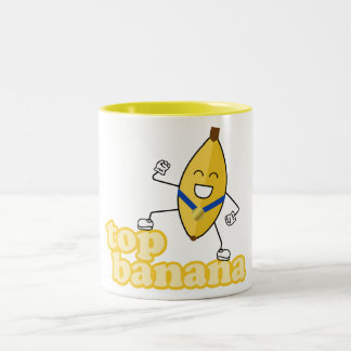 Bicolor Taza del plátano superior