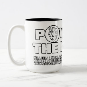 Bicolor Taza del poder de Tesla