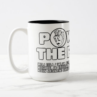 Bicolor Taza del poder de Tesla