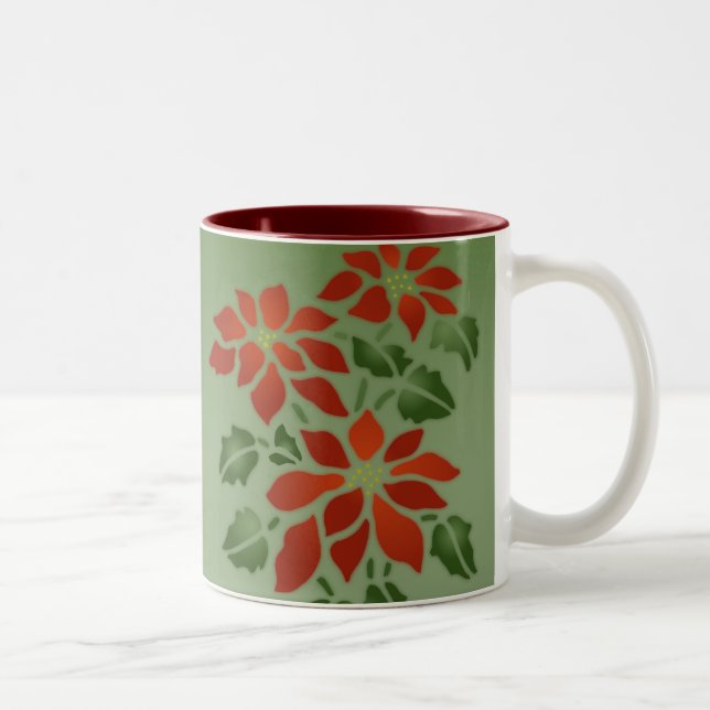 Bicolor Taza del Poinsettia (Derecha)