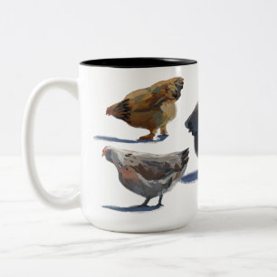 Bicolor Taza del pollo
