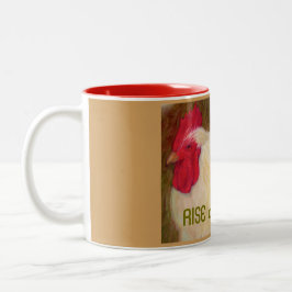 Bicolor Taza del pollo