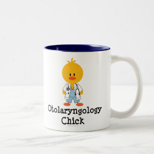 Bicolor Taza del polluelo de la otorrinolaringología