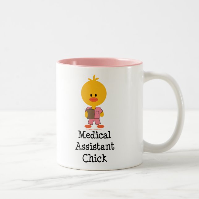 Bicolor Taza del polluelo del auxiliar médico (Derecha)