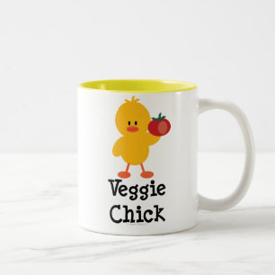 Bicolor Taza del polluelo del Veggie