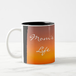 Bicolor Taza del primer día de la madre moderno - Atardece