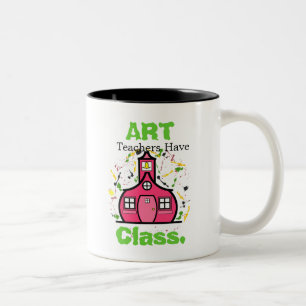 Bicolor Taza del profesor de arte