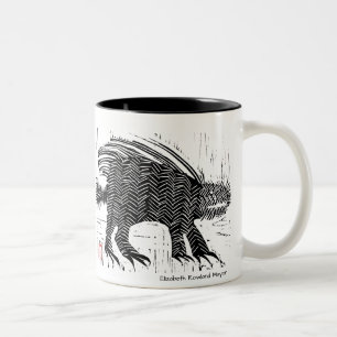 Bicolor Taza del puerco espín
