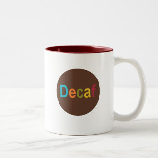 Bicolor Taza del punto del Decaf