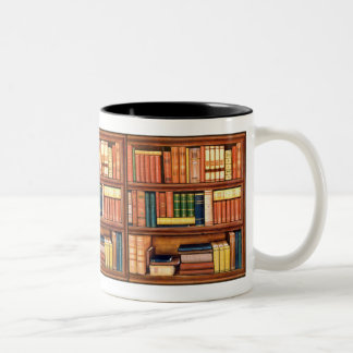 Bicolor Taza del ratón de biblioteca de la biblioteca de