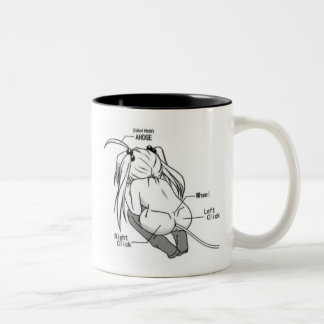 Bicolor Taza del ratón de Pervy