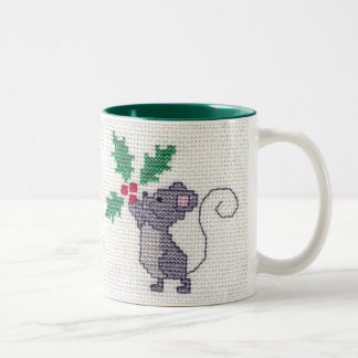 Bicolor Taza del ratón del navidad