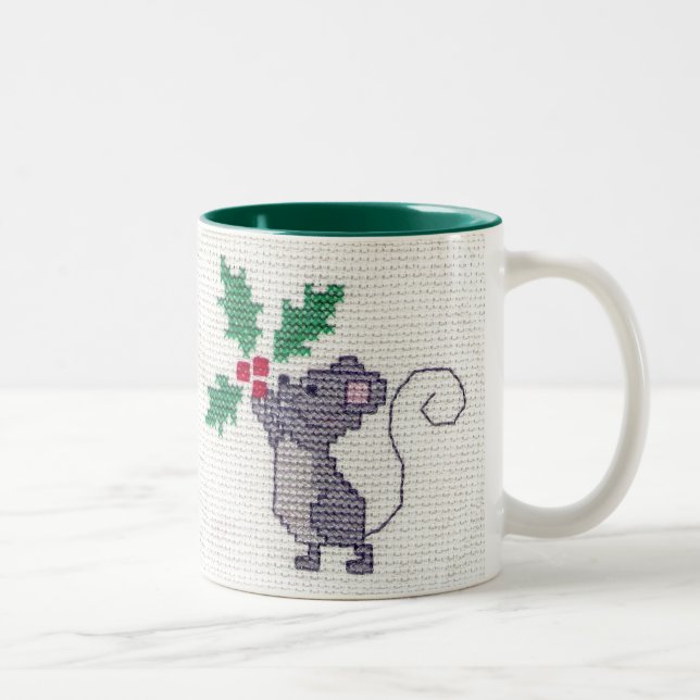 Bicolor Taza del ratón del navidad (Derecha)