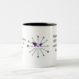 Bicolor Taza del regalo de la cita del tiempo