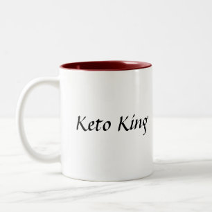 Bicolor Taza del rey café del Keto