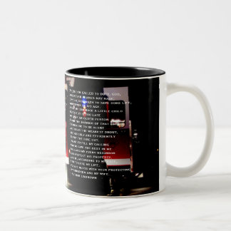 Bicolor Taza del rezo de un bombero