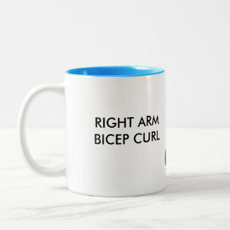 Bicolor Taza del rizo del bíceps