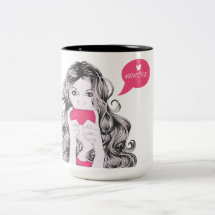 Bicolor Taza del #RWChatter