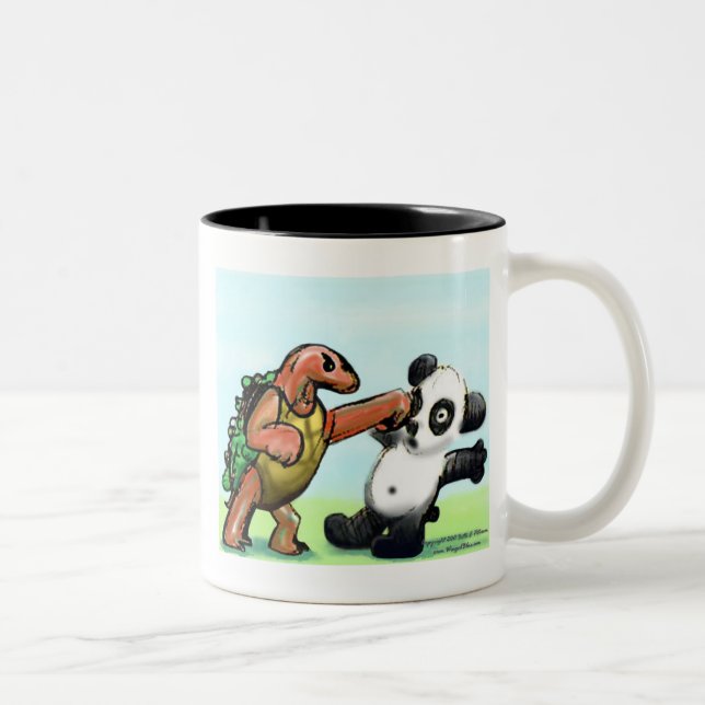 Bicolor Taza del sacador de la panda (Derecha)