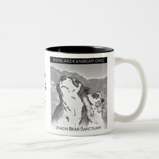 Bicolor Taza del santuario del oso de Iznachi