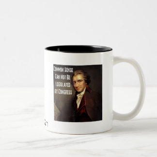 Bicolor Taza del sentido común de Thomas Paine