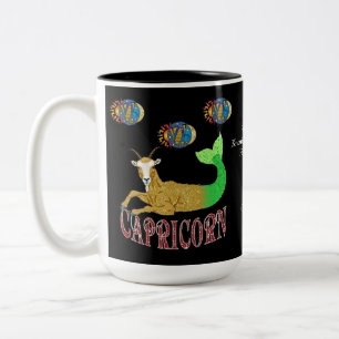 Bicolor Taza Del Signo Zodiacal De Capricornio