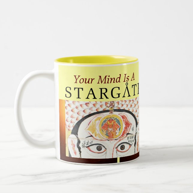 Bicolor taza del stargate de la mente (Izquierda)