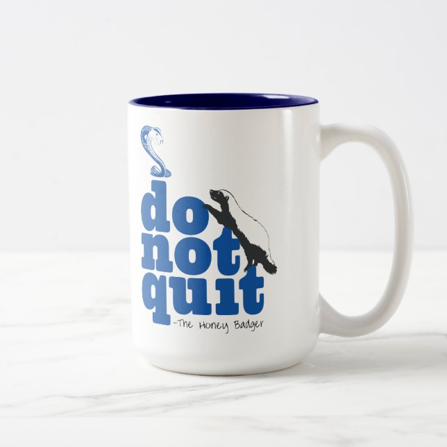 Bicolor Taza del tejón de miel (Derecha)