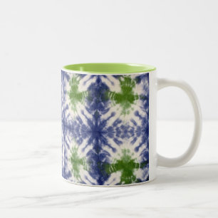 Bicolor Taza del teñido anudado de la primavera 11 onzas