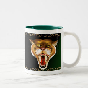 Bicolor Taza del tigre Sabertoothed
