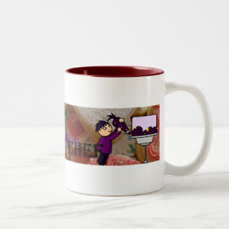 Bicolor Taza del título de la pasta 123