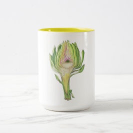 Bicolor Taza del tono de la rebanada 2 de la alcachofa (1