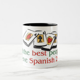 Bicolor Taza del tono del amante dos del español 21