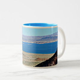 Bicolor Taza del tono del Preso Hoover dos del lago Mead