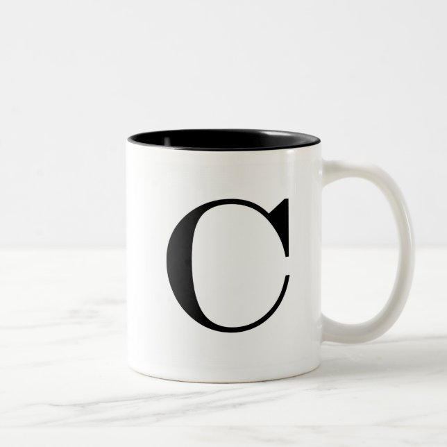 Bicolor Taza del trazo de pie C (Derecha)