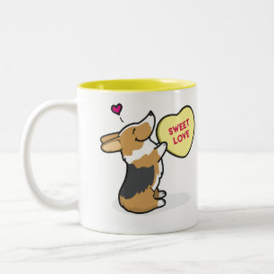 Bicolor Taza del Tri Col café del Corgi del 2015-Pembroke
