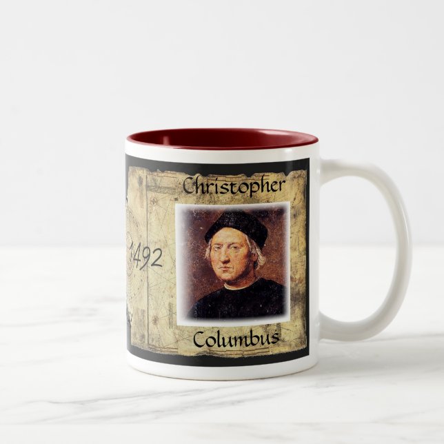 Bicolor Taza del tributo de Columbus (Derecha)