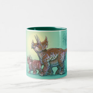 Bicolor Taza del Triceratops