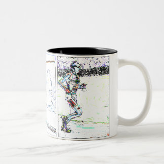 Bicolor Taza del tríptico del Triathlon